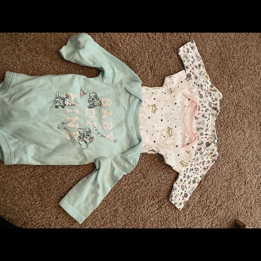 Lot of 3 baby girl onesies